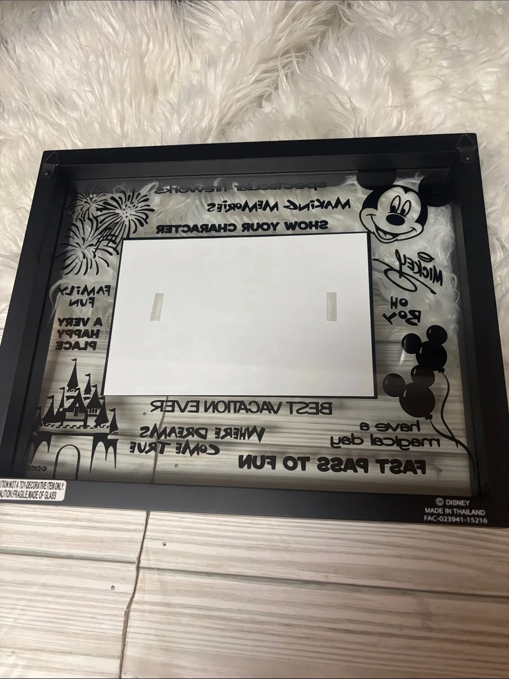 Disney Parks Picture Frame Mickey Mouse Best Vacation Ever Memories New in Box